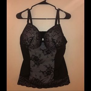 Torrid Gray & Black Lace Bustier SIZE 3